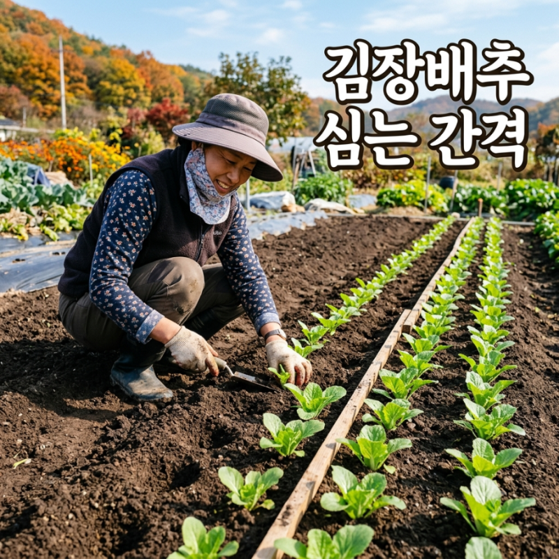 김장배추 심는 간격 몇 cm가 좋을까? 모종 심는 시기와 재배방법까지