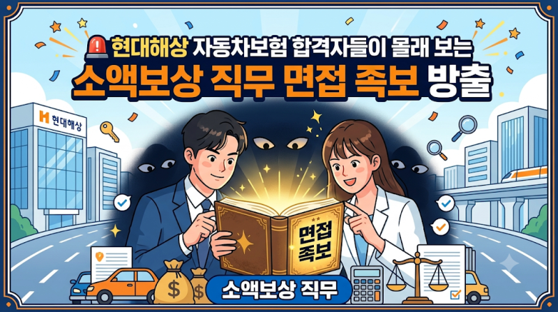 현대해상 자동차보험 합격자들이 몰래 보는 소액보상 직무 면접 족보 방출