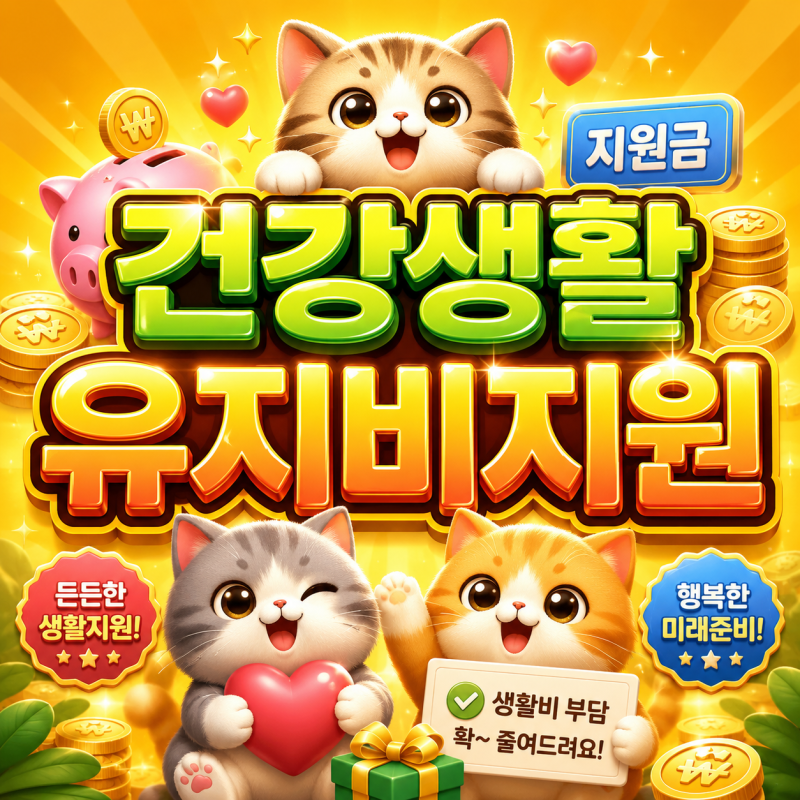 2026 건강생활유지비지원 의료급여 1종 월 6000원 연 최대 7만2000원 혜택!?