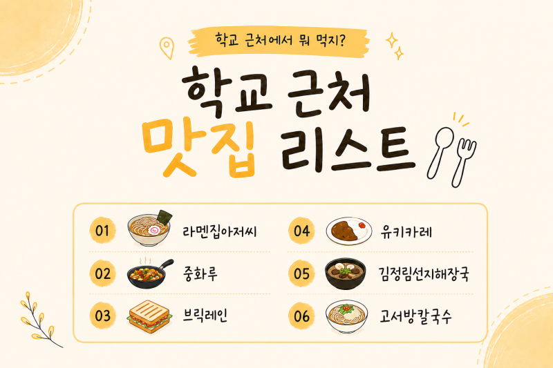 목포 맛집 6곳 총정리 | 한양직업전문학교 근처 맛집 리스트