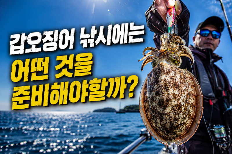 [갑오징어 낚시시즌 대비] 채비만 준비하면 끝? 가을 바다를 위한 필수 준비물은 레인슈트!