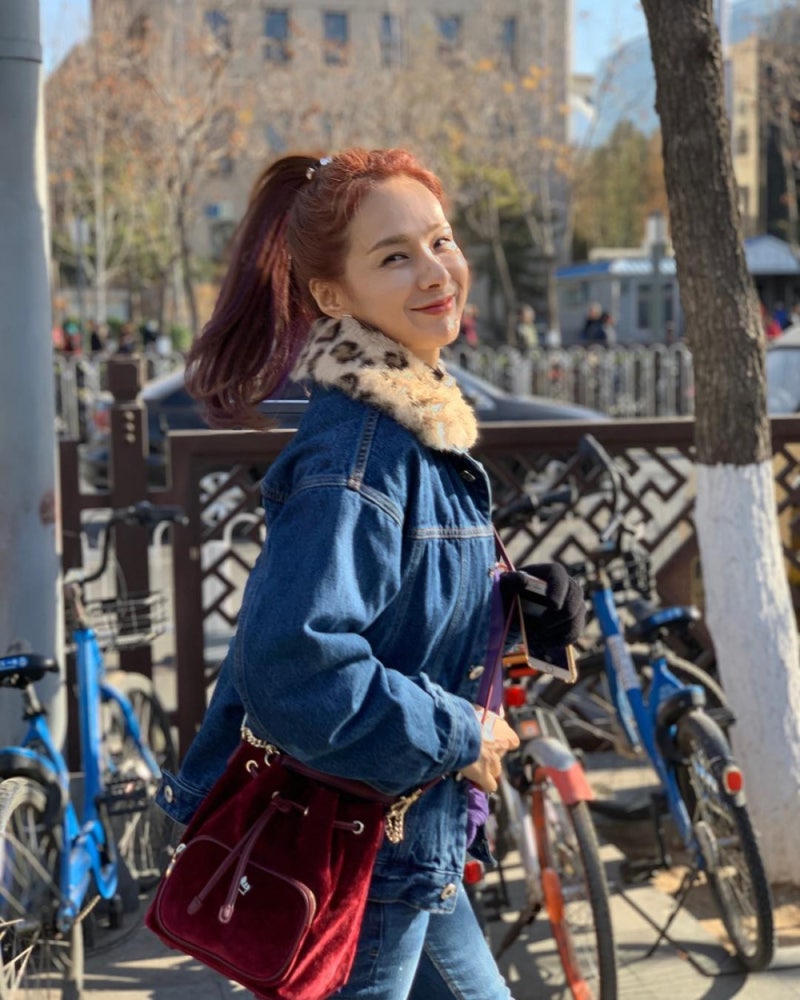 원조 송혜교 닮은꼴 49세 정가은, 청청패션 근황에 "내일모레 쉰 맞아?"