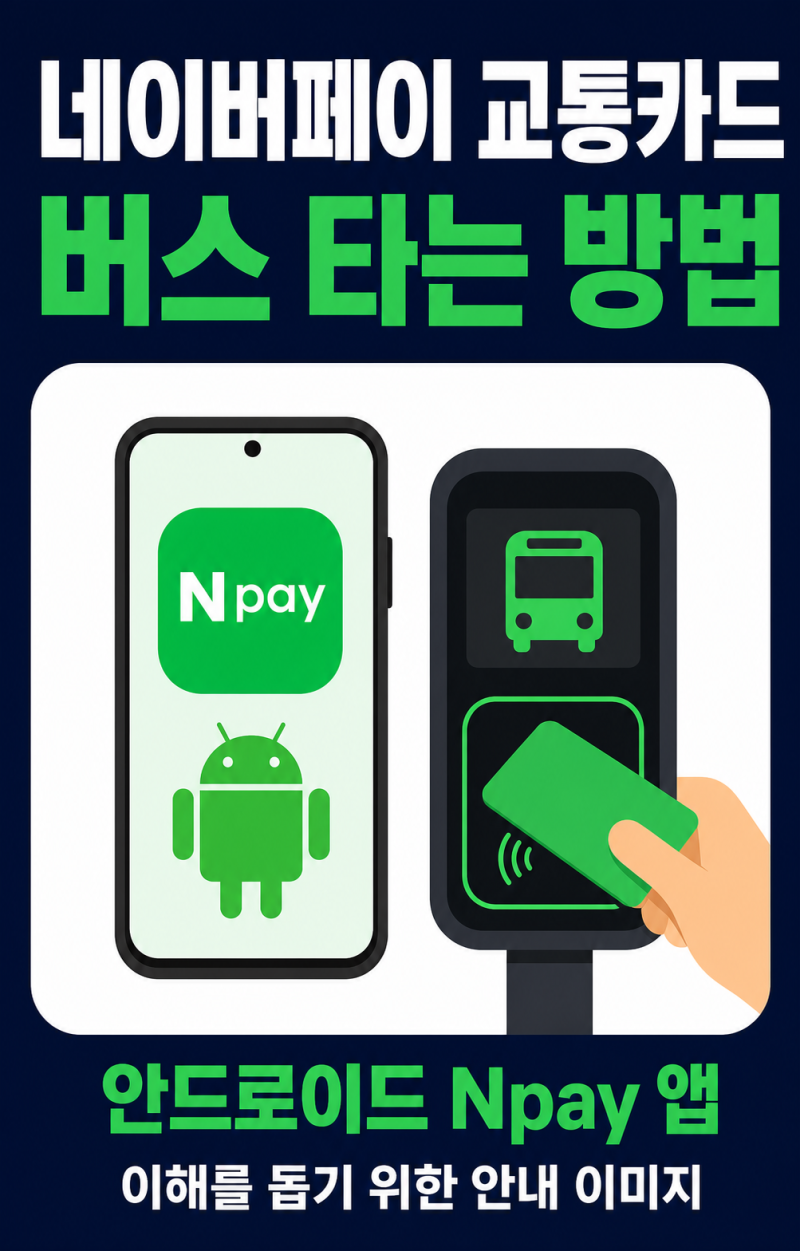 네이버페이 교통카드 버스 사용법｜Npay 발급·충전·NFC 설정