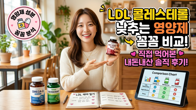 LDL 콜레스테롤 낮추는 영양제, 3년 직접 먹어보며 깨달은 성분 고르는 기준