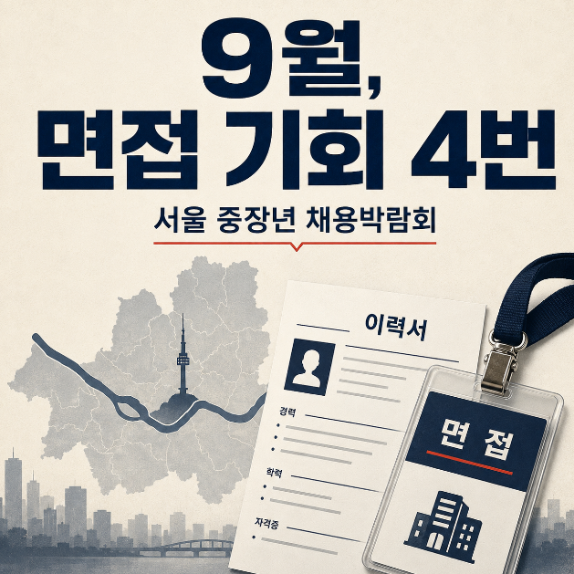 2026 서울 중장년 채용박람회 일정 9월 권역별 참가기업·현장면접 준비법