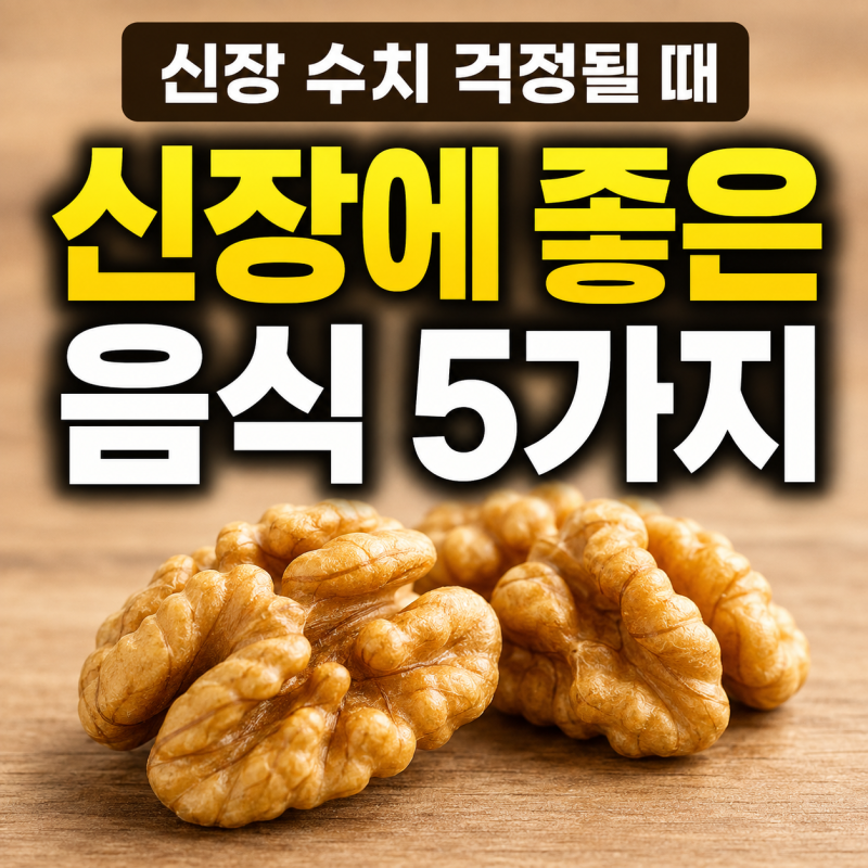 신장에 좋은 음식 5가지, 콩팥 건강이 걱정될 때 뭘 먹어야 할까?