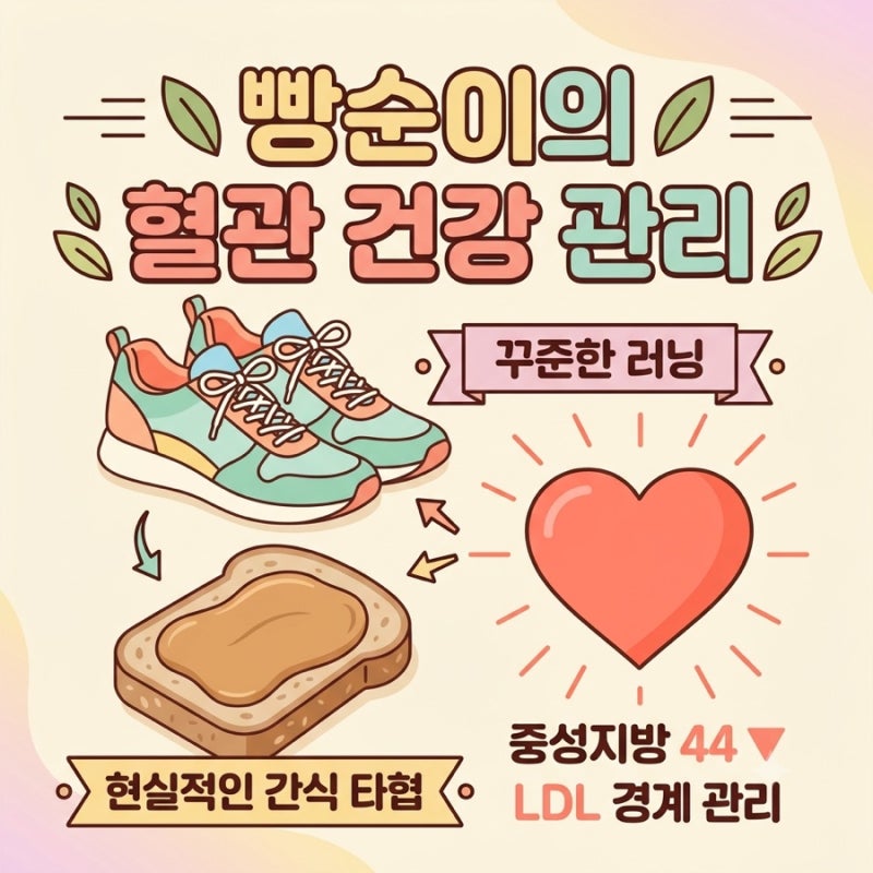 중성지방 및 LDL 콜레스테롤 낮추는 확실한 방법 : 빵과 과자 포기 없이 정상으로 낮추는 루틴