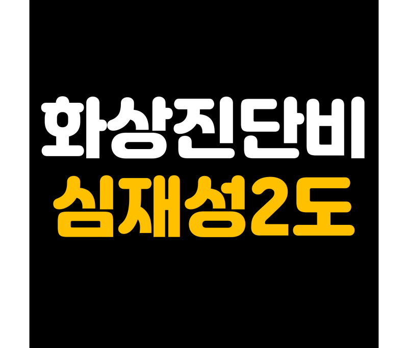 화상진단비 심재성 2도 화상이어야 보장될까? 약관에서 확인할 조건