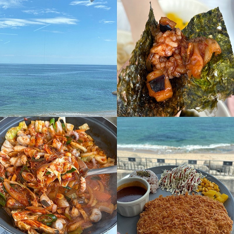 속초 등대해수욕장 맛집 오션뷰 속초 밥집 낙지 짜글이 수제 돈까스 “등대곳간”