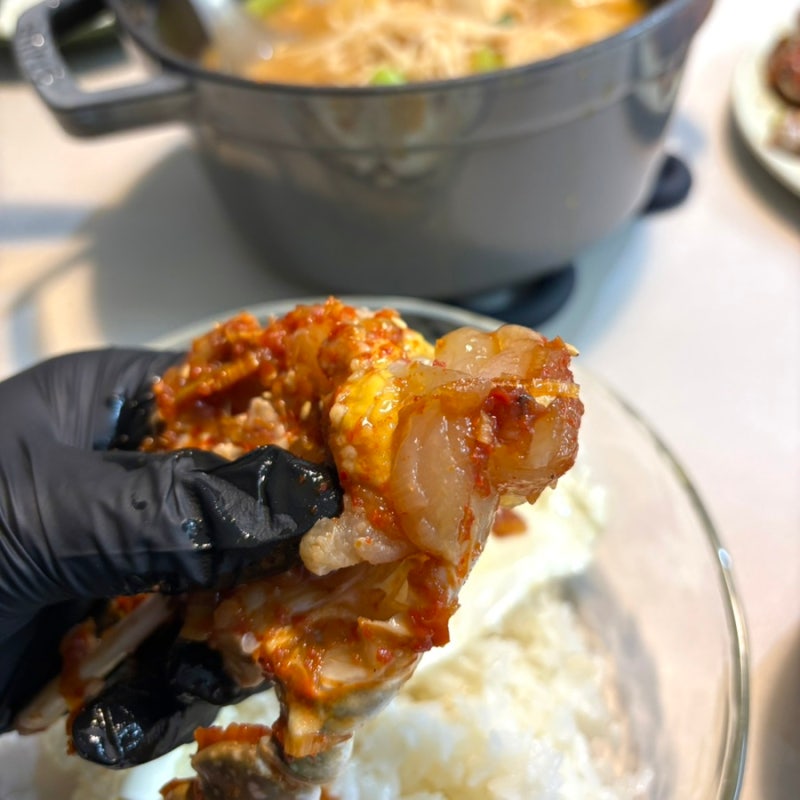 냉동 절단 꽃게 양념게장 만들기 1kg 매운 양념게장 레시피