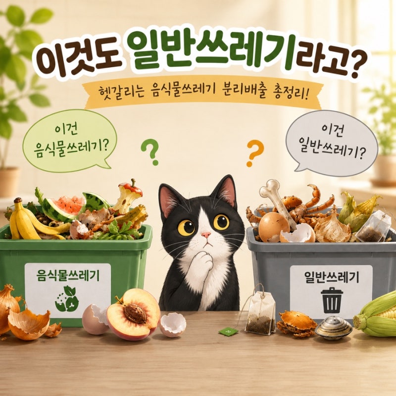 이것도 일반쓰레기라고? 헷갈리는 음식물쓰레기 분리배출 총정리
