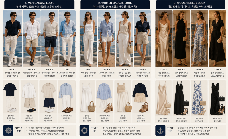 크루즈 여행 드레스코드 총정리