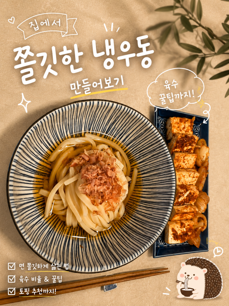[내돈내산] 테이블마크 사누키 우동면, 가쓰오부시, 냉우동 레시피! 냉우동 육수 꿀팁까지 다....