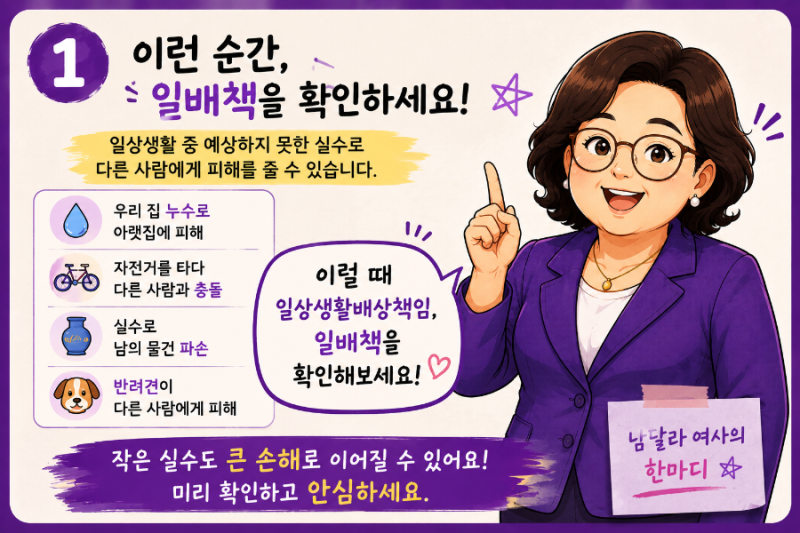 타인을 위한 착한 보험담보 ‘일배책’, 어디까지 보상될까?
