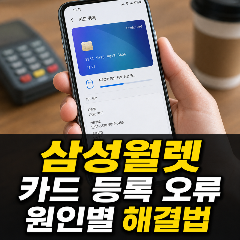 삼성월렛 카드 등록 방법과 오류 원인별 해결법