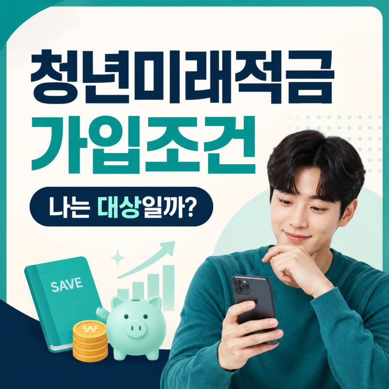 청년미래적금 누가 가입할 수 있을까 나이·소득·가입조건과 신청 전 확인사항 총정리