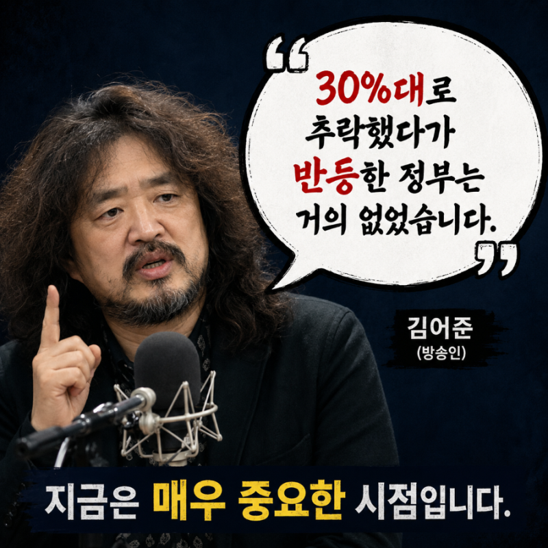 이재명 대통령 최악의 지지율과 평생 투자해야하는 진짜 이유