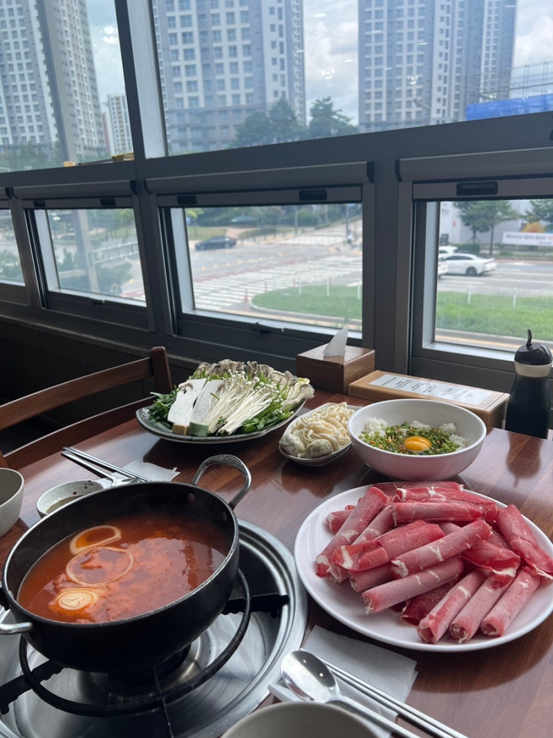 동탄역 맛집 등촌샤브칼국수 얼큰한 샤브칼국수 후기