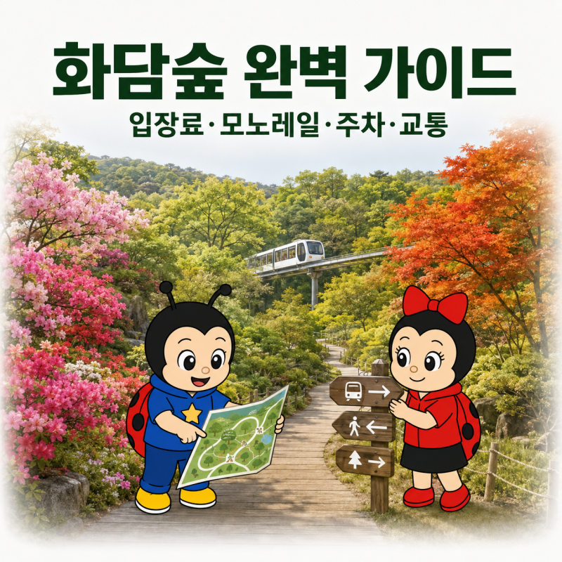 화담숲 입장료·모노레일·주차장, 관람시간과 교통편 총정리