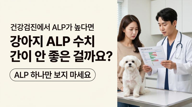 강아지 ALP 수치가 높아요, 간이 안 좋은 걸까요?