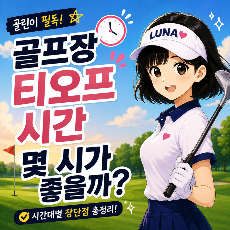 골프장 티오프 시간 몇 시가 좋을까? 골린이가 알아두면 좋은 시간대별 장단점
