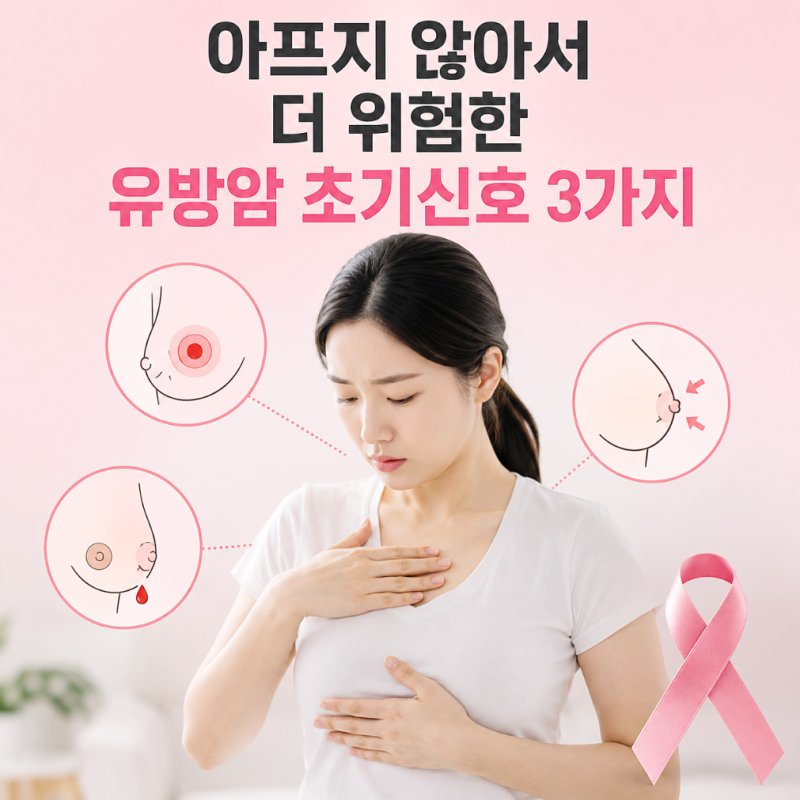 놓치기 쉬운 유방암 초기증상, 멍울, 통증, 유두 변화 자가진단법