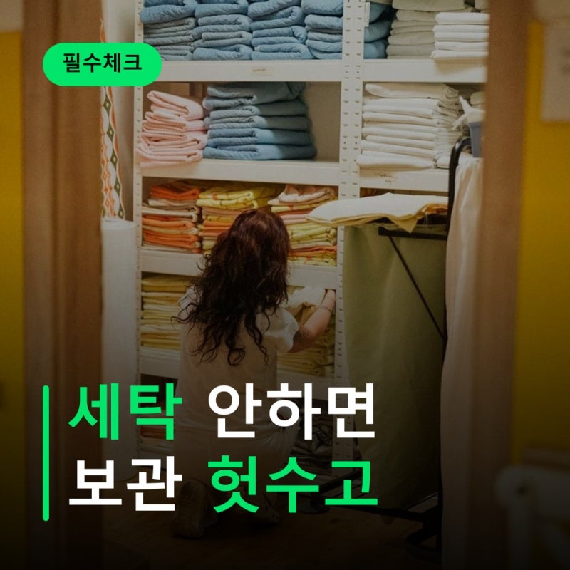 여름 이불 보관법, 베개솜 세탁 주기 놓치면 소용없어요