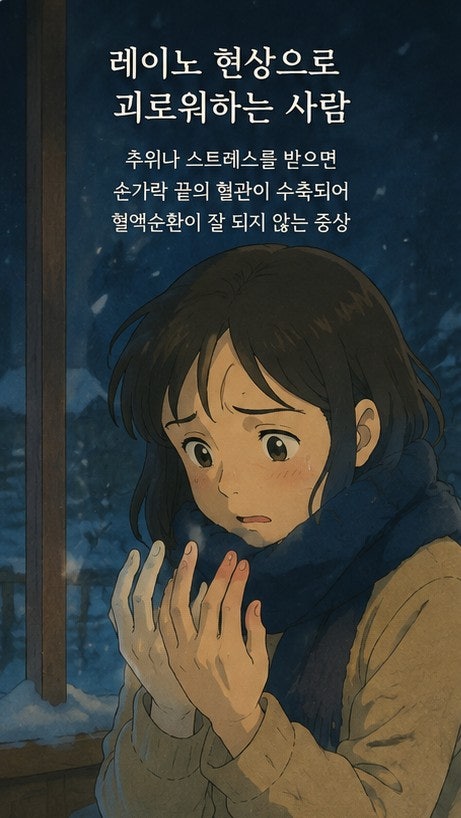 레이노 현상 증상은? 레이노현상 증상/ 레이노현상 원인