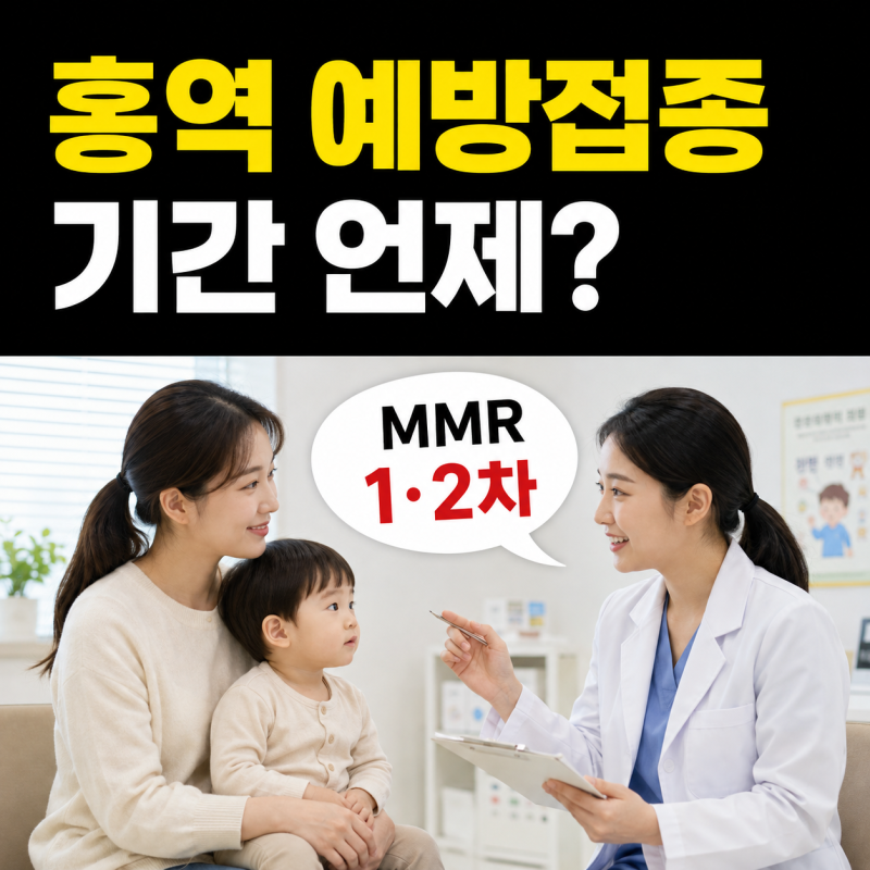 홍역 예방접종 기간 언제일까? MMR 1·2차 접종 시기