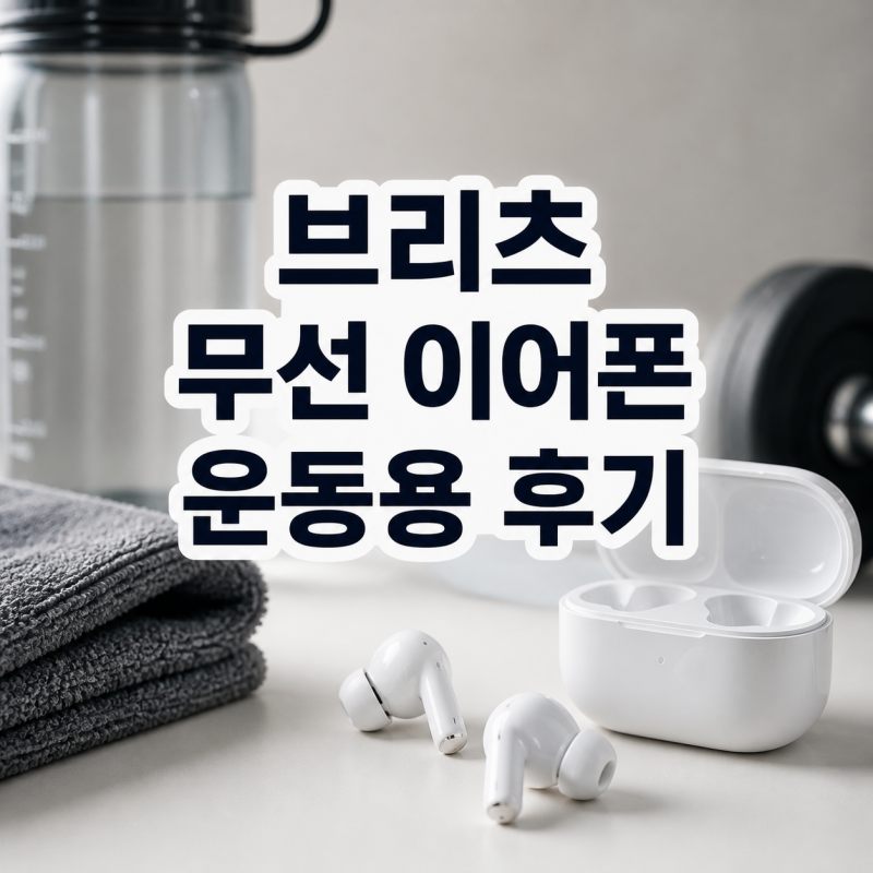브리츠 무선 이어폰 Apods 4 ANC 운동용 내돈내산 후기