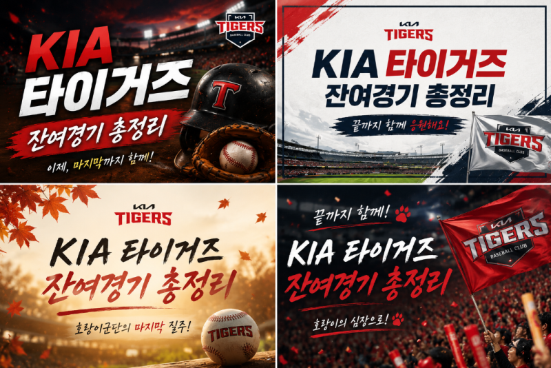 2026 KIA 타이거즈 잔여경기 일정 총정리 ⚾️