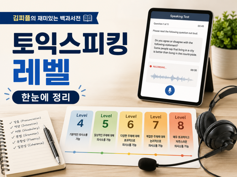토익스피킹 레벨 총정리｜IH·AL·IM3 몇 점? 취업 준비는 어디까지 받아야 할까?