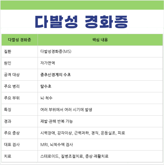 다발성 경화증 기본정보