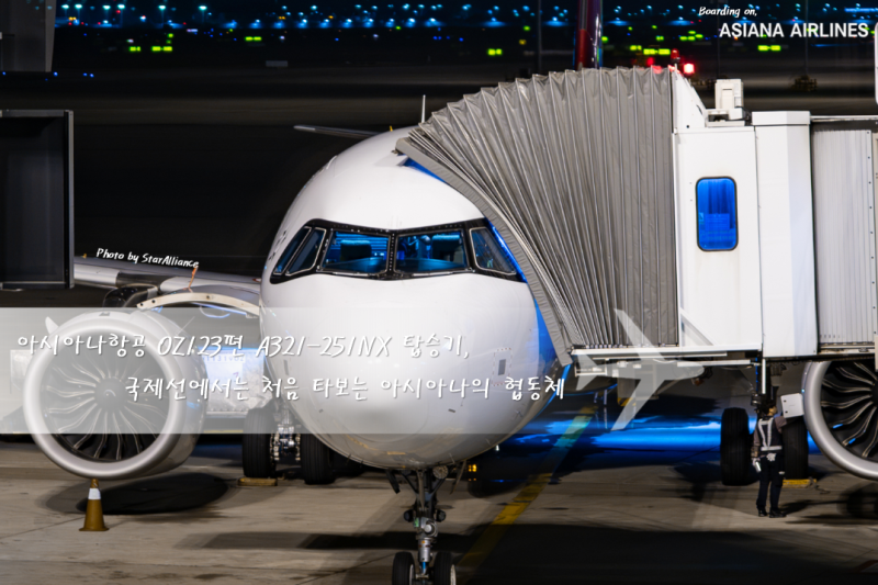 아시아나항공 OZ123편(나고야→인천) A321-251NX 이코노미석 탑승후기, 국제선에선 처음 타보는 ....