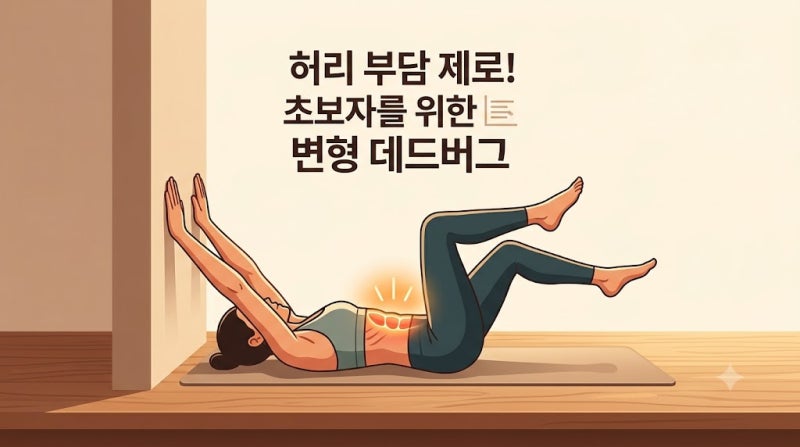 허리 부담 제로! 초보자를 위한 변형 데드버그 3단계 루틴과 주의사항