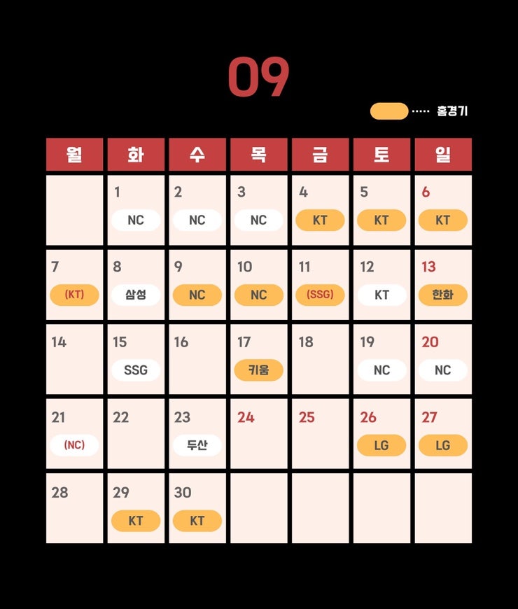 2026년 KBO 리그 잔여 경기 일정 발표(+기아 일정 정리)