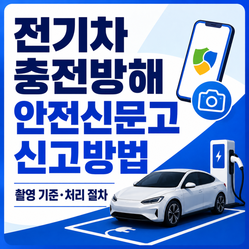 전기차 충전방해 안전신문고 신고방법 총정리 | 촬영 기준·처리 절차