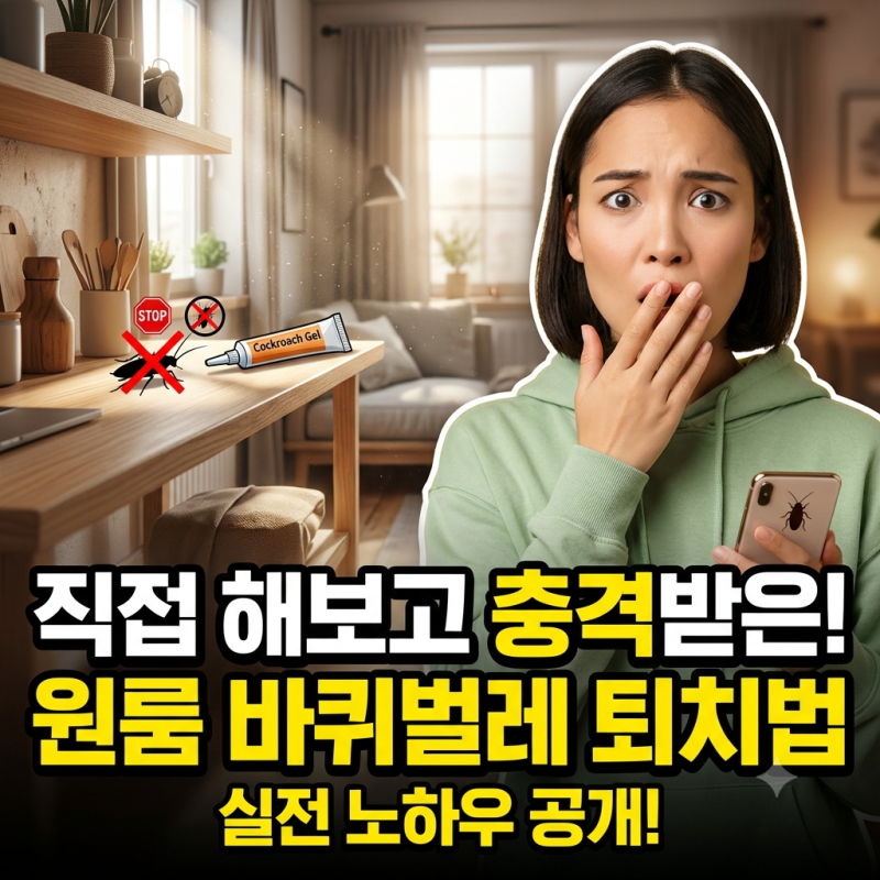 원룸 바퀴벌레 퇴치법, 직접 해보고 충격받은 실전 노하우 공개