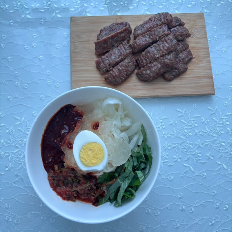 [집밥] 편스토랑 류수영 비빔국수, 집에서 4인분 해먹기