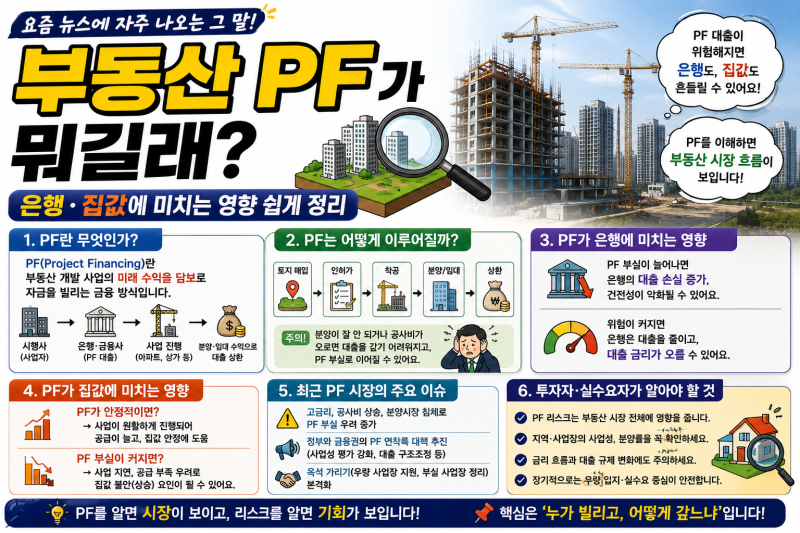 부동산 PF가 뭐길래?｜은행·집값에 미치는 영향 쉽게 정리