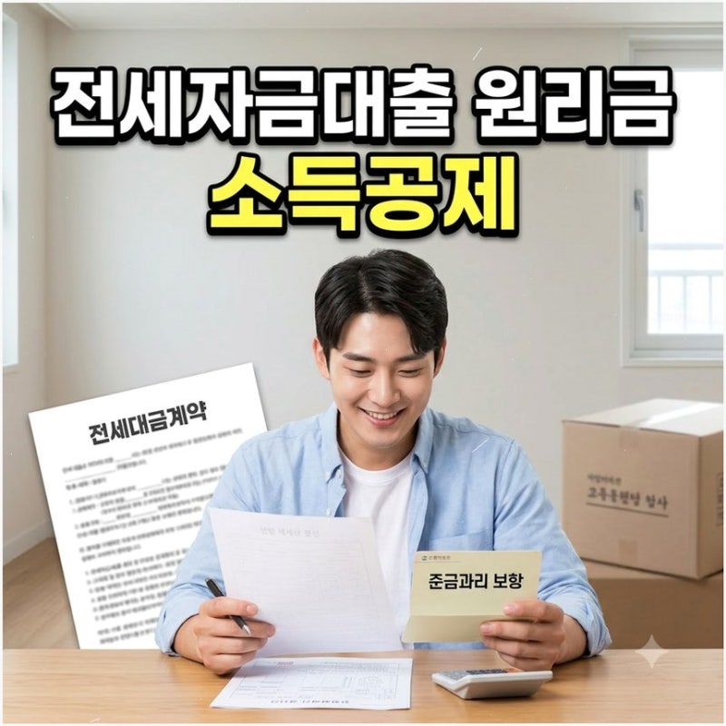 전세대출 소득공제 조건 및 신청방법 연말정산 시 무주택 세대주가 확실하게 돌려받는 절차