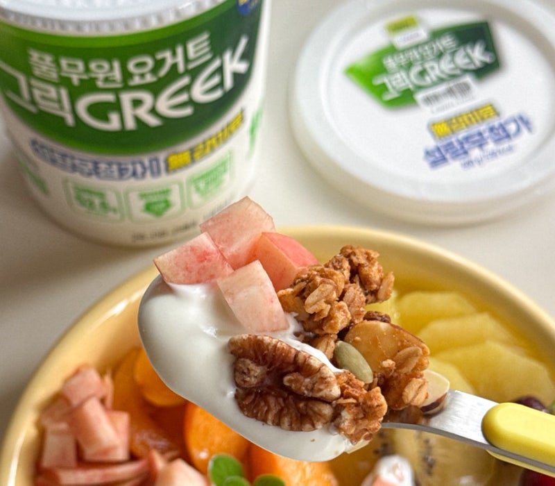 풀무원요거트 그릭 무가당 플레인 800 g, 식사 한 끼로도 간식으로 좋은 그릭요거트