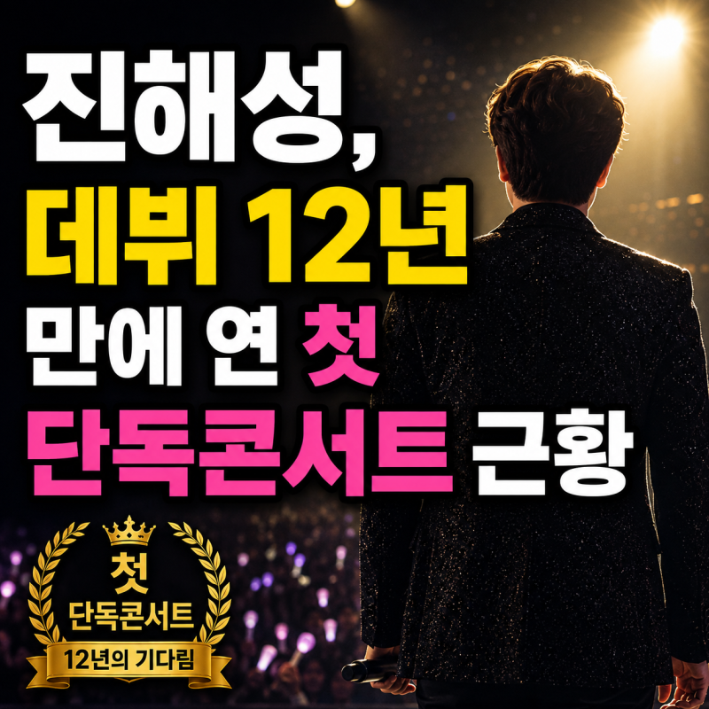 진해성, 데뷔 12년 만에 연 첫 단독콘서트 근황