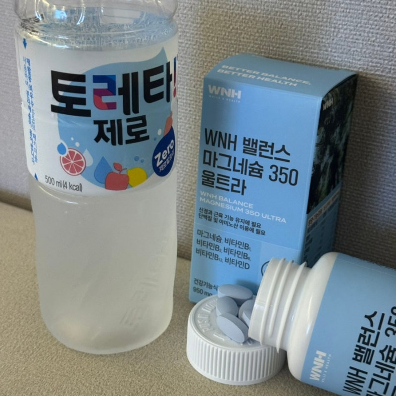 고함량마그네슘 웰스앤헬스 밸런스 마그네슘 350 울트라, 하루 한 정으로 챙겨요