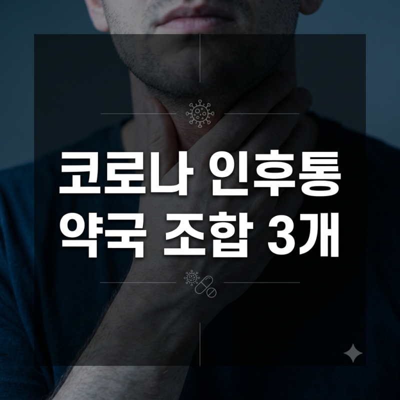 "침 삼킬 때마다 칼로 베는 느낌?" 코로나 인후통 심할 때 약국 상비약 꿀조합