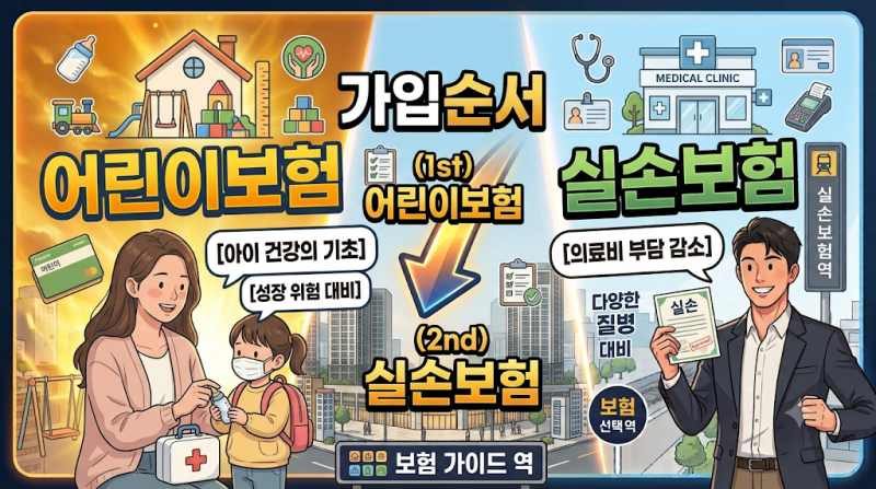 어린이보험.실손보험 가입순서, 저출산 3종세트까지 반영했다