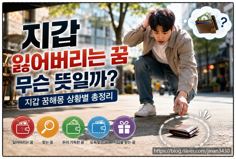 지갑 잃어버리는 꿈 무슨 뜻일까? 지갑 꿈 해몽 상황별 총정리