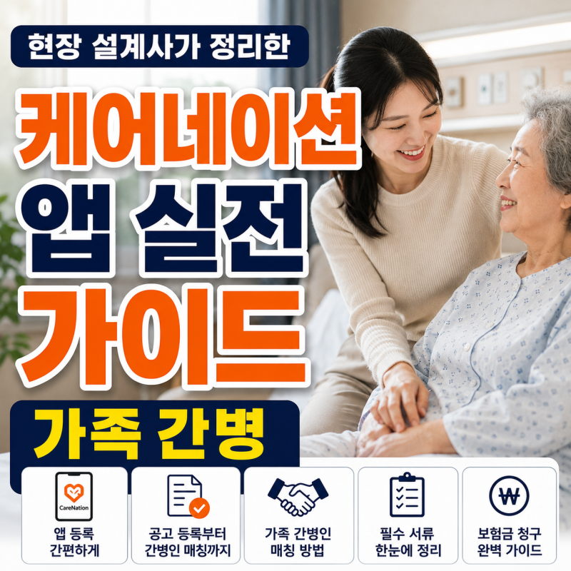 케어네이션 사용방법 가족간병 등록부터 매칭까지 알아보기