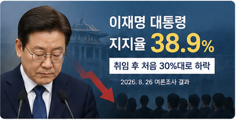 이재명 대통령 지지율 38.9%…현재 민심은 어떨까?