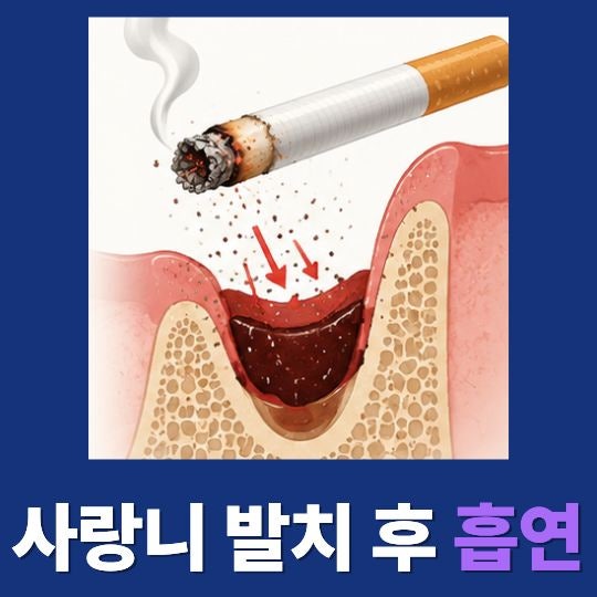 사랑니 발치 후 흡연 3일, 이제 담배 피워도 되요?